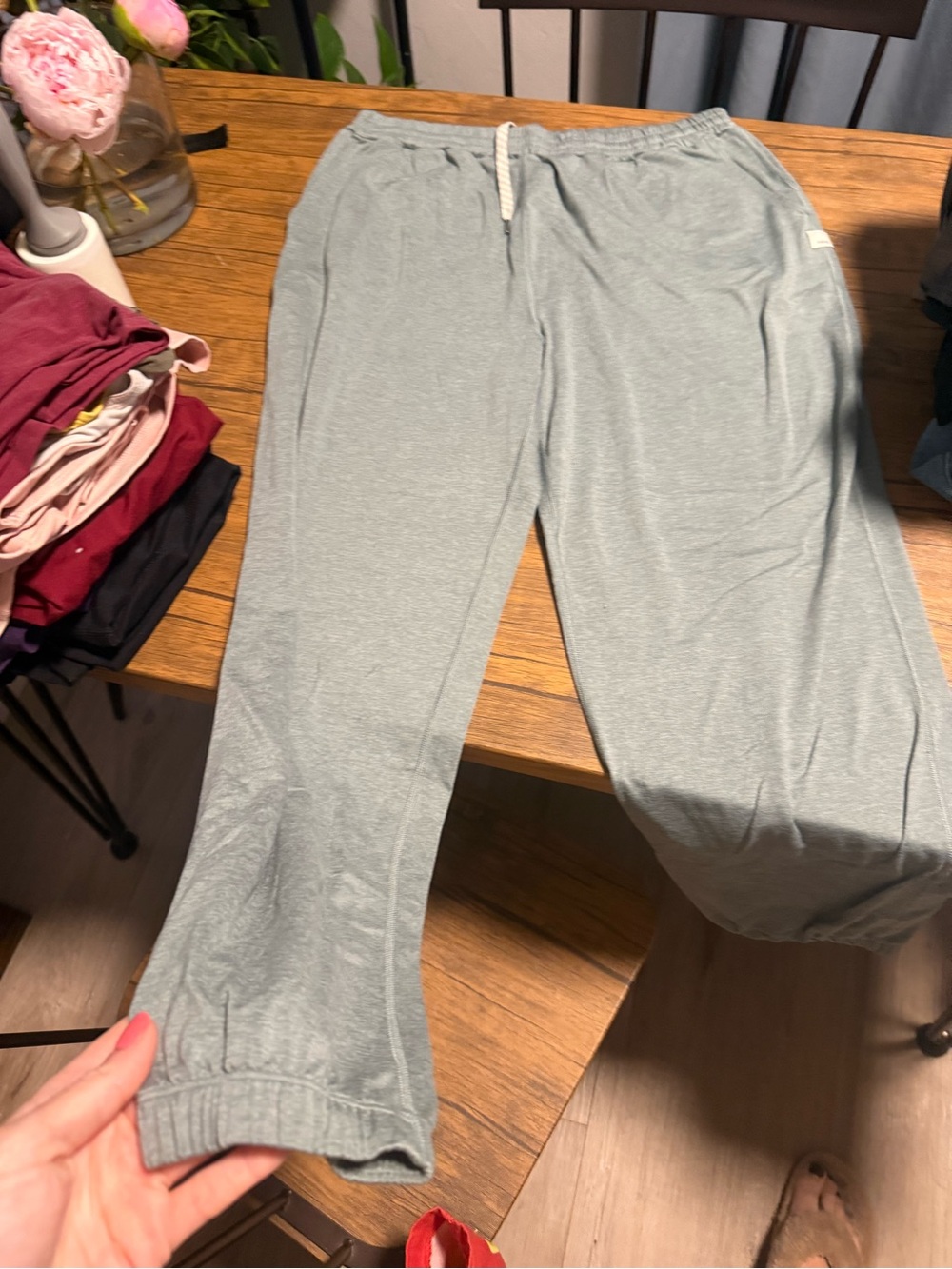Vuori Light Gray Drawstring Lounge Pants